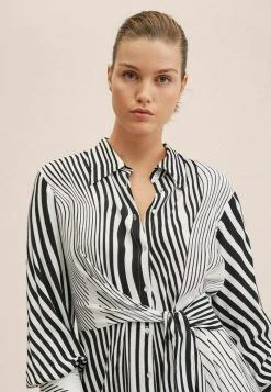 Mango Maxikleid - Black, White | Damen -Mango Populaire Boutique 4cfa30c2c304447da990f5ce595b9097