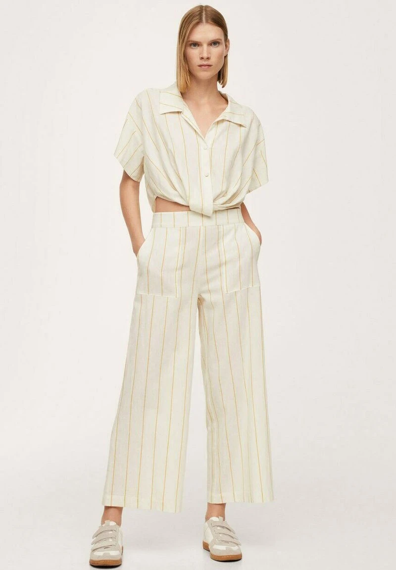 Mango CAPRI H - Stoffhose - Cremeweiß | Damen 4 Mango CAPRI H - Stoffhose - Cremeweiß | Damen – Bild 2