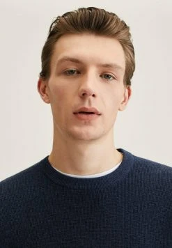 Mango ANTIGUA - Strickpullover - Marineblauw | Herren -Mango Populaire Boutique 5046f1915e03440d9c83ccce040ded2e