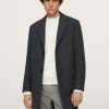 Mango PRINCE OF WALES - Klassischer Mantel - Light Heather Grey | Herren