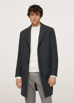 Mango PRINCE OF WALES - Klassischer Mantel - Light Heather Grey | Herren