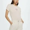 Mango Damen EVERY - T-Shirt Print - Cremeweiß