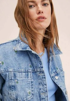 Mango DAISY - Jeansjacke - Bleu Moyen | Damen -Mango Populaire Boutique 52405ab9c8fa4cbe9fb3e64290480fe2