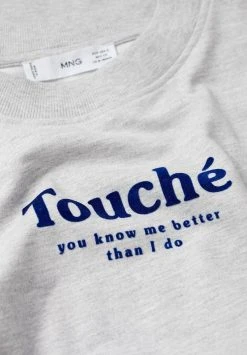 Mango PSTOUCH - Sweatshirt - Grey | Damen -Mango Populaire Boutique 524f0af6386549e9a13ce0e7e8169a3c
