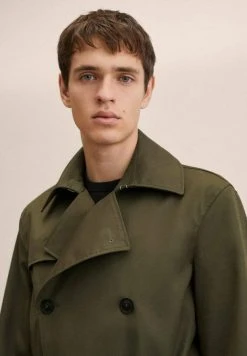 Mango Herren TANGO - Trenchcoat - Grön -Mango Populaire Boutique 52cb0584e7a3456d85e79c8133d756fa
