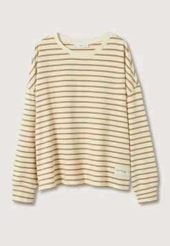 Mango Langarmshirt - Middenbruin | Damen -Mango Populaire Boutique 53010a7a5a21484893e52977bbb58ef8