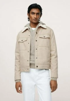 Mango Jeansjacke - Open Beige | Herren