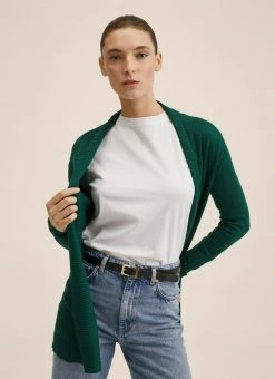 Mango ALMA - Strickjacke - Dark Green | Damen