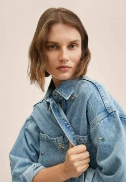 Mango DAISY - Hemdbluse - Medium Blue | Damen -Mango Populaire Boutique 53f62187c1744437ab5280d92ee3ff6e