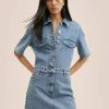Mango Jeanskleid - Mittelblau | Damen -Mango Populaire Boutique 5429c0f83aa44c88a38450d18f5cfceb