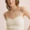 Mango TAMMY - Top - Ecru | Damen -Mango Populaire Boutique 542d359922e243458bd3bdacb330280b