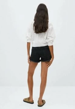 Mango HAILEY - Jeans Shorts - Black Denim | Damen -Mango Populaire Boutique 545df122b52643bbbbc1f4edd99d440a
