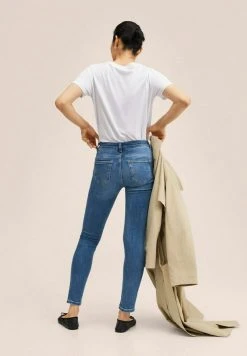 Mango PUSHUP - Jeans Slim Fit - Middenblauw | Damen -Mango Populaire Boutique 5506427a5b784d748cb3670b194a956f