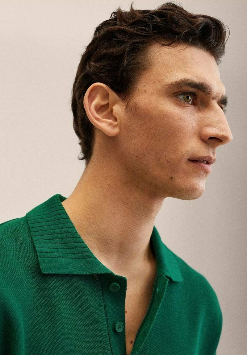 Mango Herren Poloshirt - émeraude 7 Mango Herren Poloshirt - émeraude – Bild 5