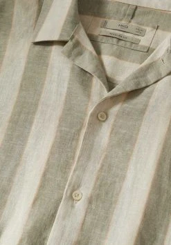 Mango FANNY - Hemd - Kaki | Herren -Mango Populaire Boutique 556b7c9857bf4cd8a34ff26542410f7c