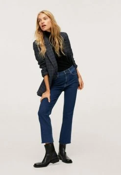Mango Damen SIENNA - Jeans Straight Leg - Ciemnoniebieski -Mango Populaire Boutique 5579c261338c40ca9e44dca0e0b30fde