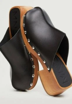 Mango ZUE - Pantolette Hoch - Black | Damen -Mango Populaire Boutique 5657b90fc19943cd963cc77fe9eae421