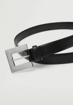 Mango SQUARE - Gürtel - Czarny | Damen -Mango Populaire Boutique 568648a918b24e9eb6e1141d137886bc