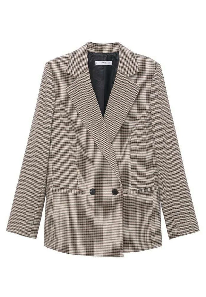 Mango KARIERTER IN WICKEL OPTIK - Blazer - Braun | Damen 6 Mango KARIERTER IN WICKEL OPTIK - Blazer - Braun | Damen – Bild 4