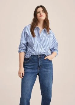 Mango NEWMOM - Jeans Slim Fit - Donkerblauw | Damen -Mango Populaire Boutique 575280d7e25449858b7e3bbe4bbc0cc7