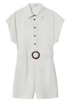 Mango Damen Jumpsuit - Wit -Mango Populaire Boutique 5805524669664ee0a3f098f02ce97768