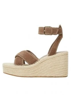 Mango CROSSED - Keilsandalette - Licht Pastelbruin | Damen