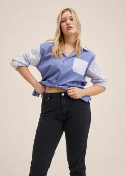 Mango Jeans Straight Leg - Black Denim | Damen -Mango Populaire Boutique 588e9d6d5eb944a4be46d8c17dab7a64