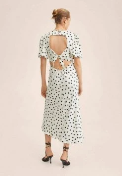 Mango Damen DOTS - Maxikleid - Gebroken Wit -Mango Populaire Boutique 592929094d844afab86ac952b3936ebe