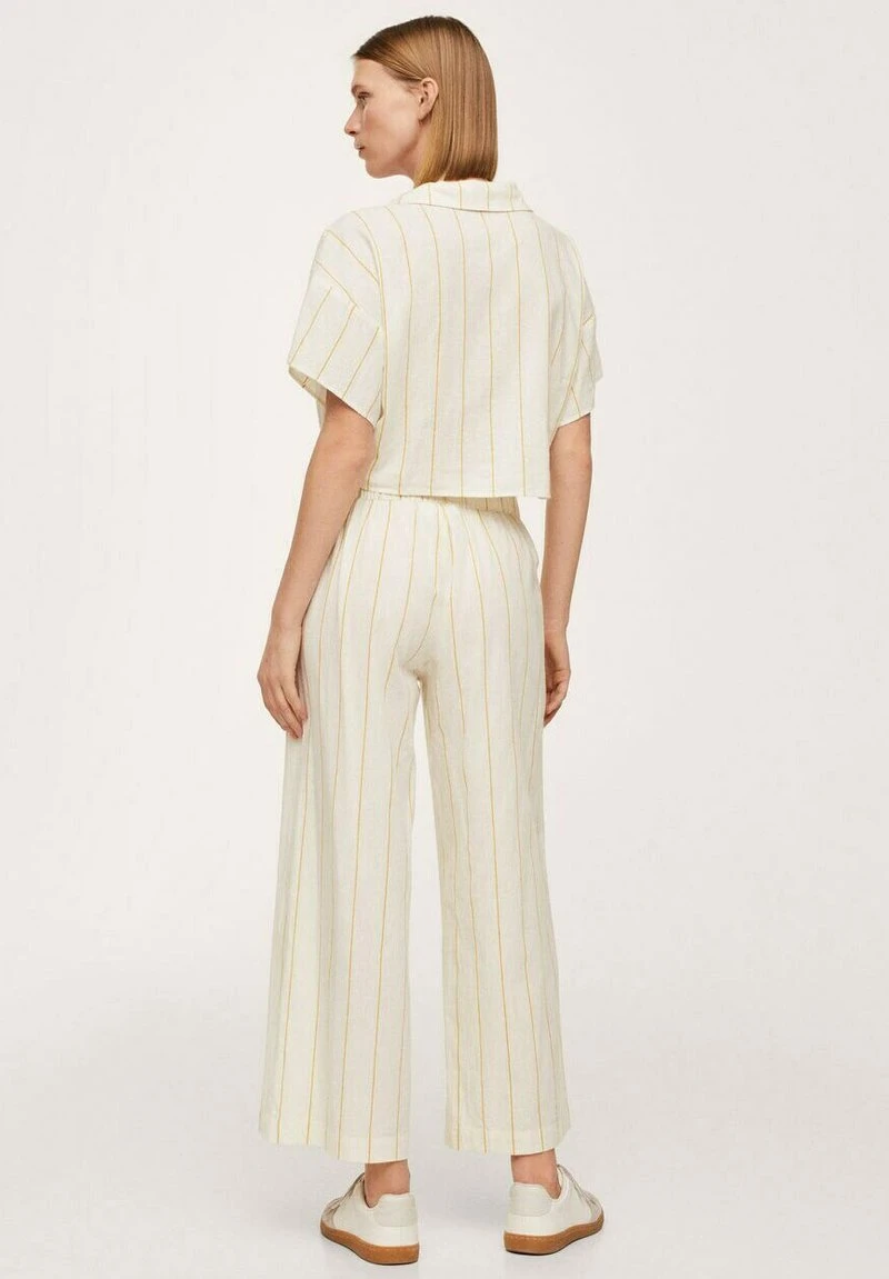 Mango CAPRI H - Stoffhose - Cremeweiß | Damen 5 Mango CAPRI H - Stoffhose - Cremeweiß | Damen – Bild 3