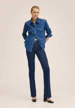 Mango PHILIPA - Jeans Slim Fit - Bleu | Damen