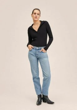 Mango Poloshirt - Black | Damen