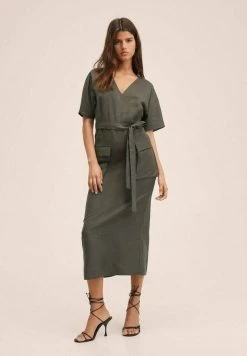 Mango LINO - Freizeitkleid - Khaki | Damen