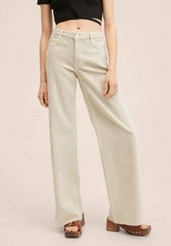 Mango AGNES - Flared Jeans - Beige | Damen