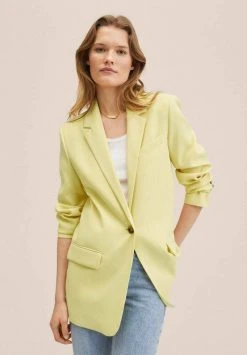 Mango PAULA - Kurzmantel - Pastel Yellow | Damen