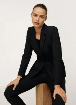 Mango MACARON A - Blazer - Noir | Damen -Mango Populaire Boutique 5e03fee4158b462785040cbed04f2f11