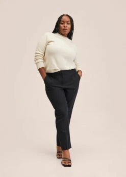 Mango FORMAL - Stoffhose - Bleu Marine Foncé | Damen -Mango Populaire Boutique 5f401ac4375b42fca3fd4b90b0a8a502