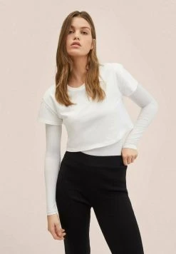 Mango SIENA - Langarmshirt - Cremeweiß | Damen