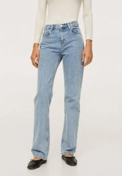 Mango Jeans Straight Leg - Light Blue | Damen
