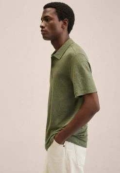 Mango AMBERES - Poloshirt - Medium Green | Herren -Mango Populaire Boutique 617342cc38f24ce19b30d567029aa1c4