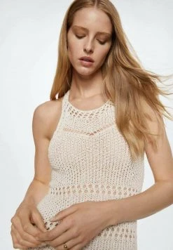 Mango EGIPTO - Strickkleid - écru | Damen -Mango Populaire Boutique 61d4571e2ac5403e9eb4c21c8b373fa0