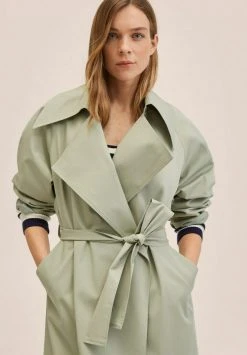 Mango Damen Trenchcoat - Vert Menthe -Mango Populaire Boutique 6255af58a70b4affb9a8ad1210d13ea7