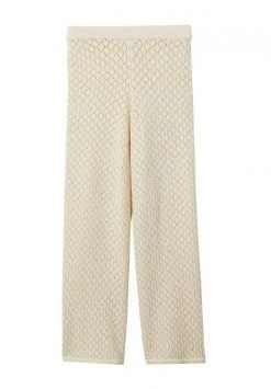 Mango Damen FIGARO - Stoffhose - Ecru -Mango Populaire Boutique 633f7b8b3a684eb5a47c7e60902600df