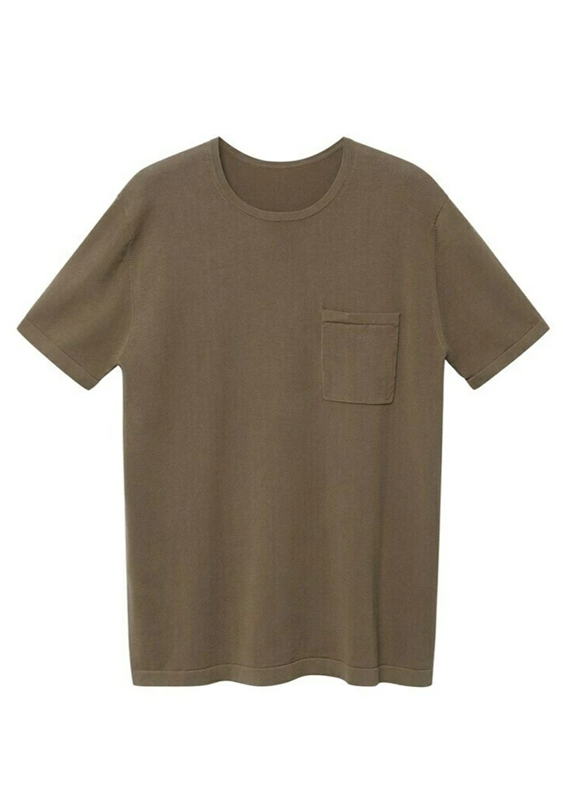 Mango Herren MED LOMME - T-Shirt Basic - Khaki 9 Mango Herren MED LOMME - T-Shirt Basic - Khaki – Bild 7