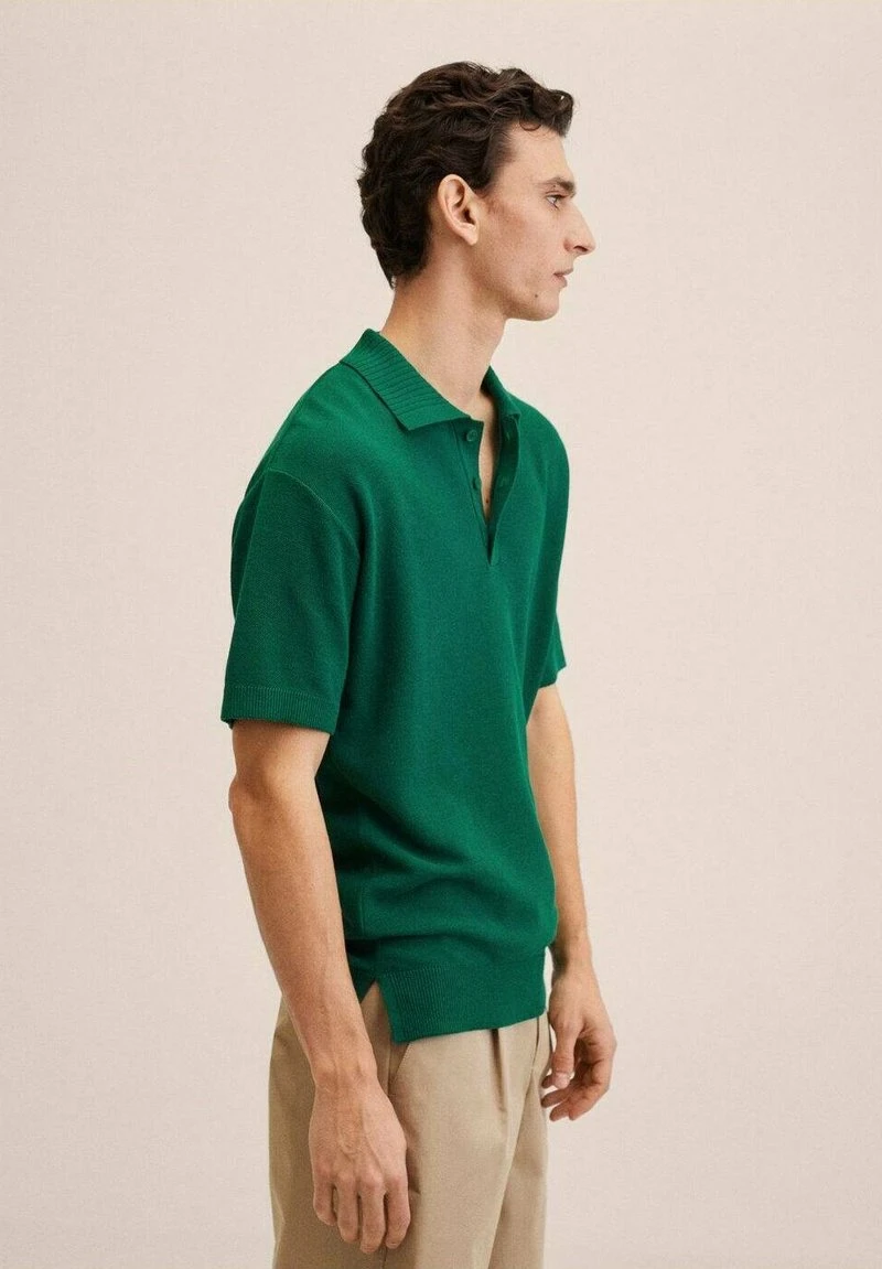 Mango Herren Poloshirt - émeraude 6 Mango Herren Poloshirt - émeraude – Bild 4