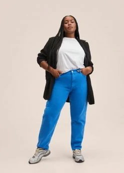 Mango MOM - Jeans Slim Fit - Vibrant Blue | Damen