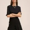 Mango HOMBRO - T-Shirt Basic - Noir | Damen -Mango Populaire Boutique 667e2f74e31a4322b622e277dff61c48