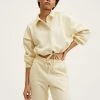 Mango Damen FELPAS - Sweatshirt - écru -Mango Populaire Boutique 67d2e2aab0fa4e50b8f23982e59b1c90
