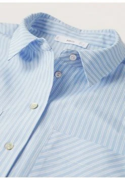 Mango Damen Hemdbluse - Light Blue -Mango Populaire Boutique 69234148e8ca4edbb88aea403a41bd1b