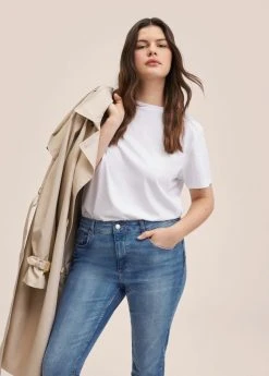 Mango PUSHUP - Jeans Slim Fit - Middenblauw | Damen -Mango Populaire Boutique 69c6938d1c194d1cb44f0278965c9916