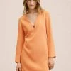 Mango Damen ALMOND - Freizeitkleid - Mandarijn